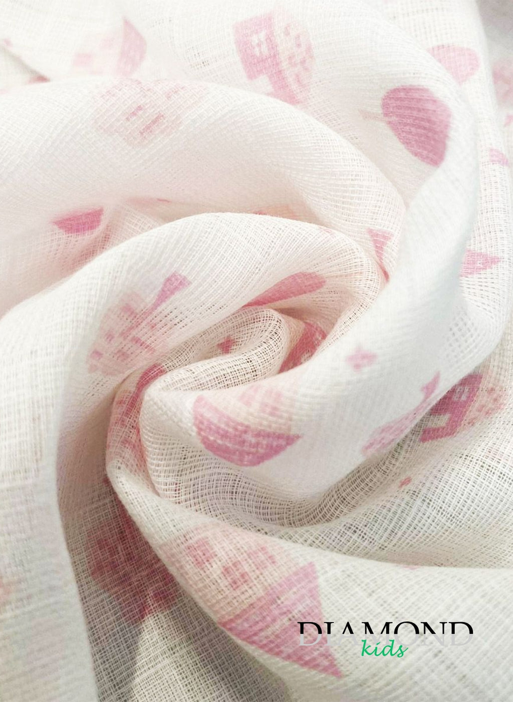 Set Mussole Neonato Ellepi rosa