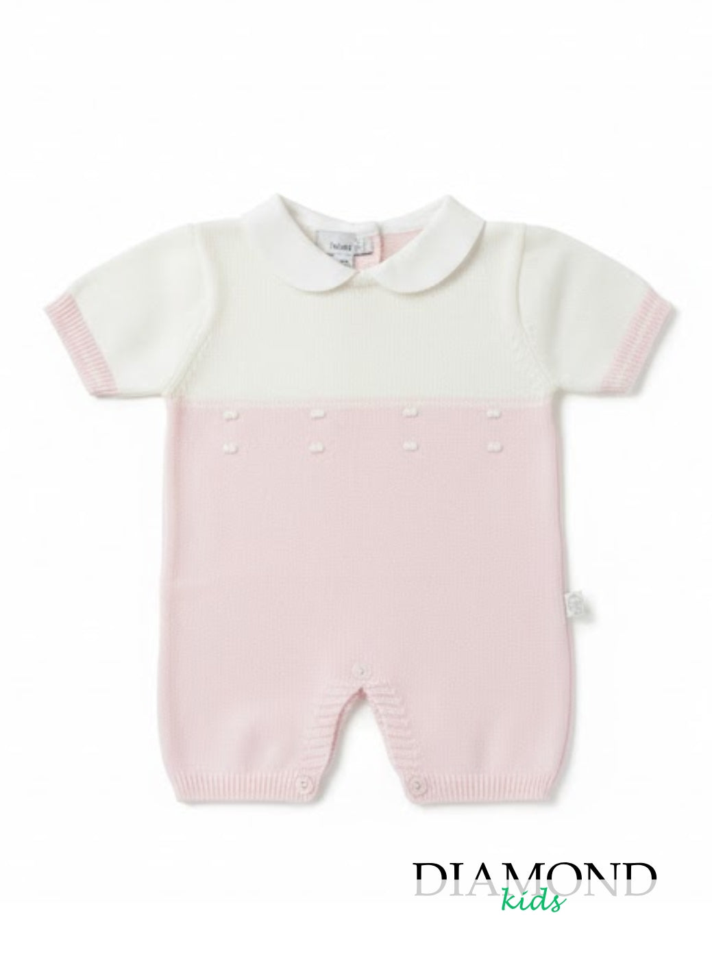 Pagliaccetto Neonato Nazareno Gabrielli Bianco e rosa