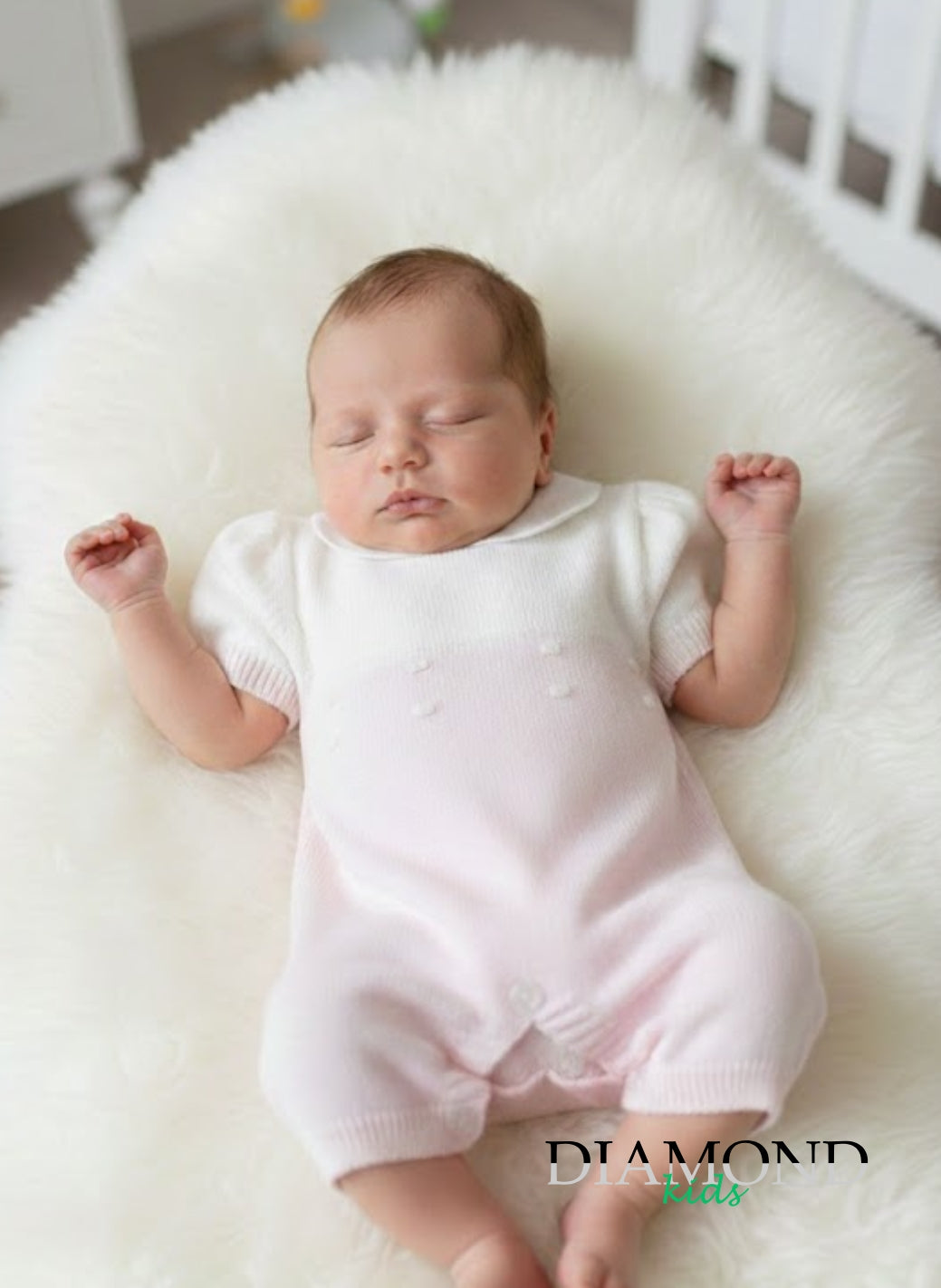 Pagliaccetto Neonato Nazareno Gabrielli Bianco e rosa