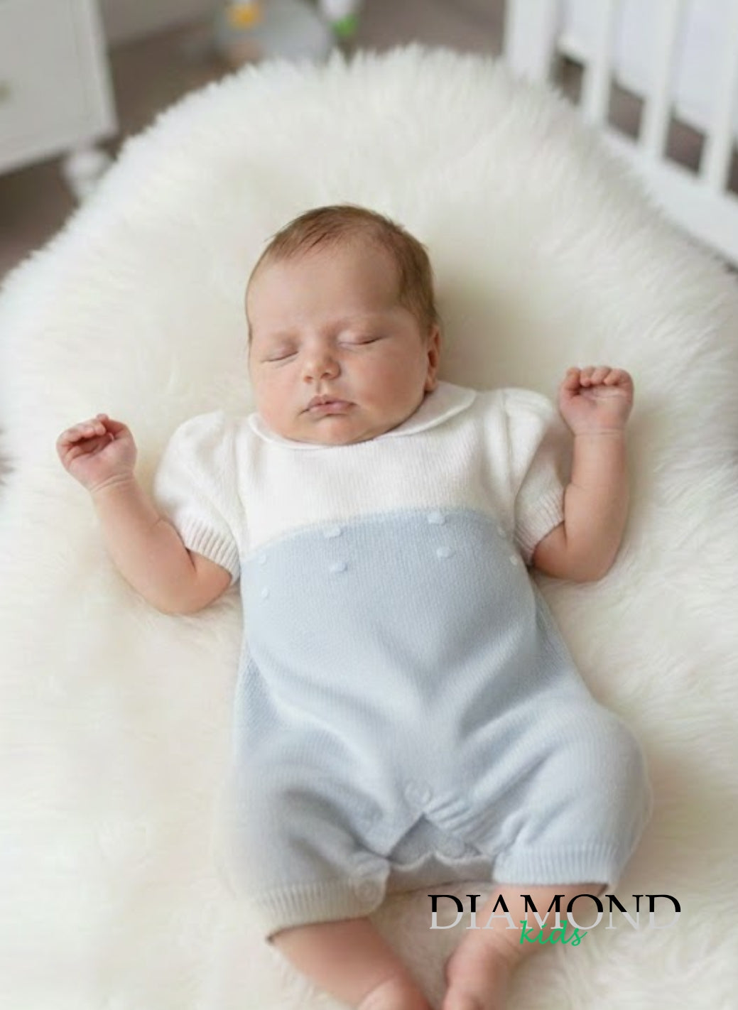 Pagliaccetto Neonato Nazareno Gabrielli Bianco e celeste