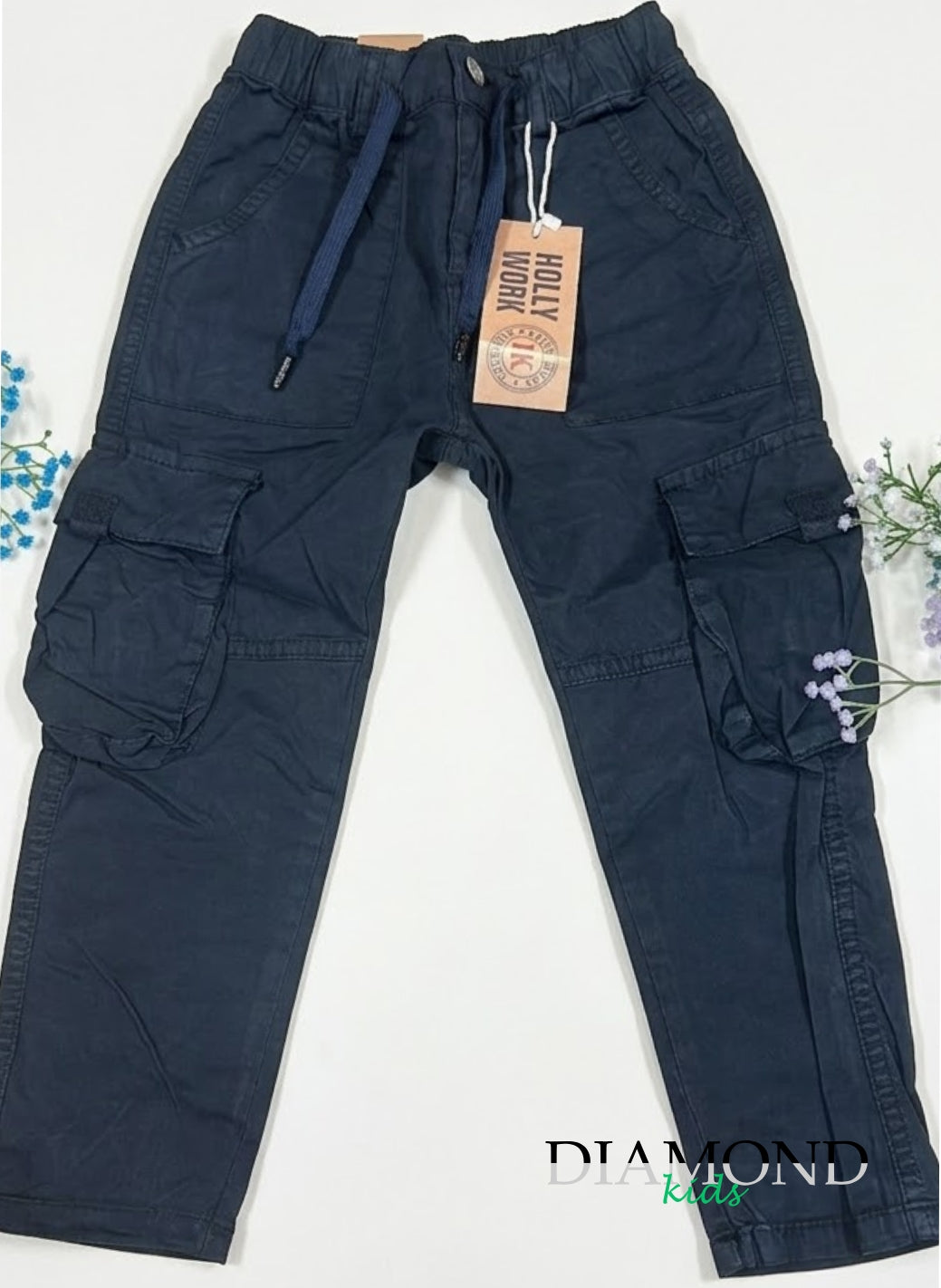 Pantalone Bambino Cargo blu