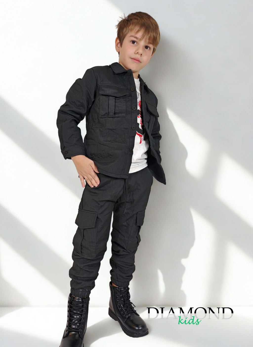 Completo Bambino Righe nero