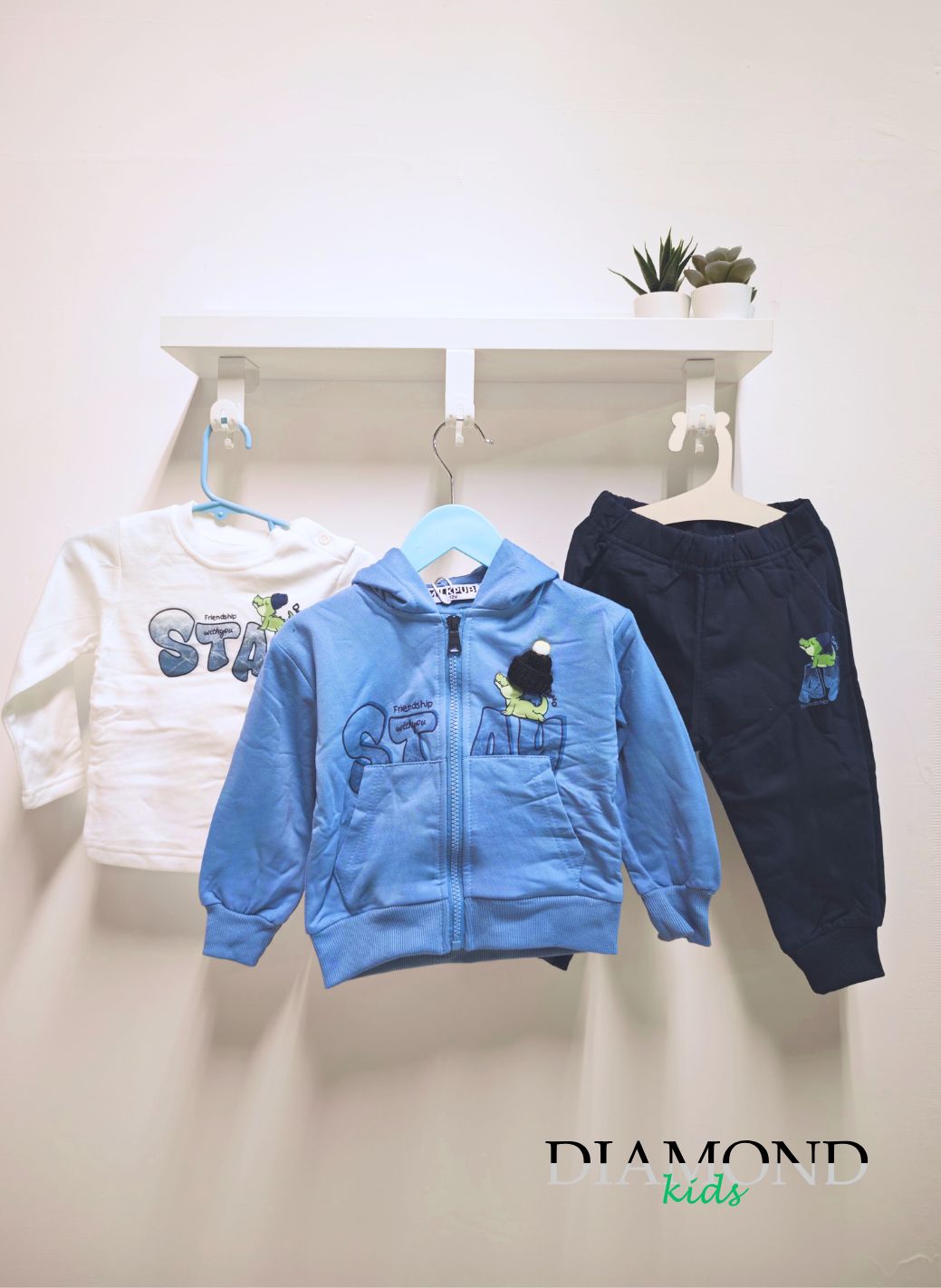 Completo Neonato Stay bluette