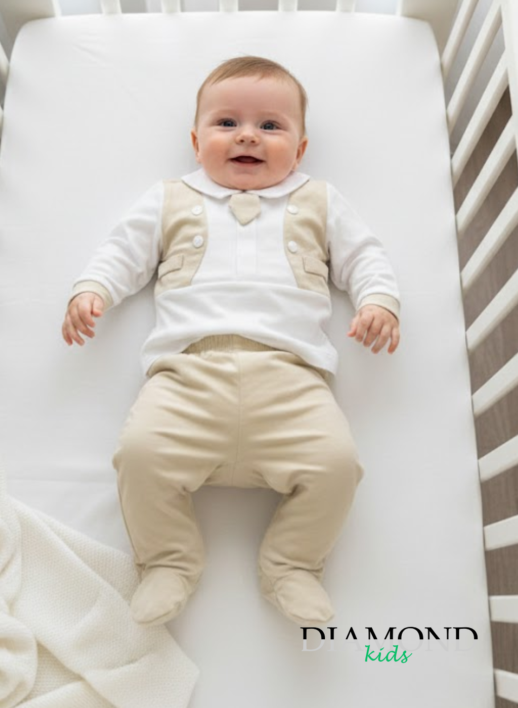 Clinico Neonato Preziosini cravatta beige