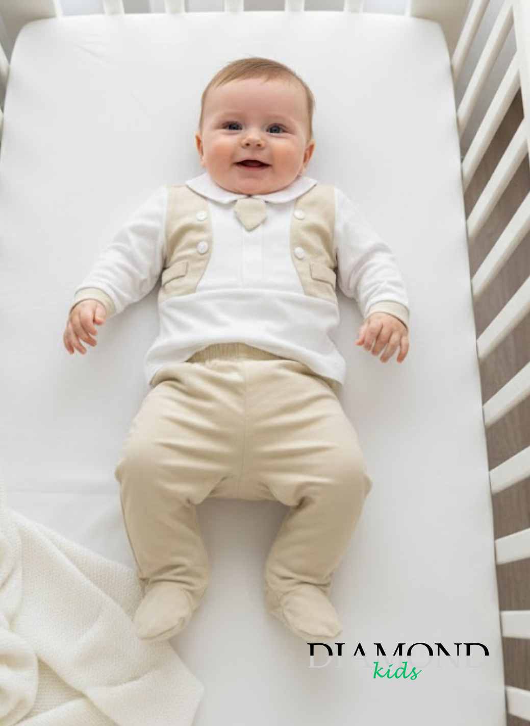 Clinico Neonato Preziosini cravatta beige