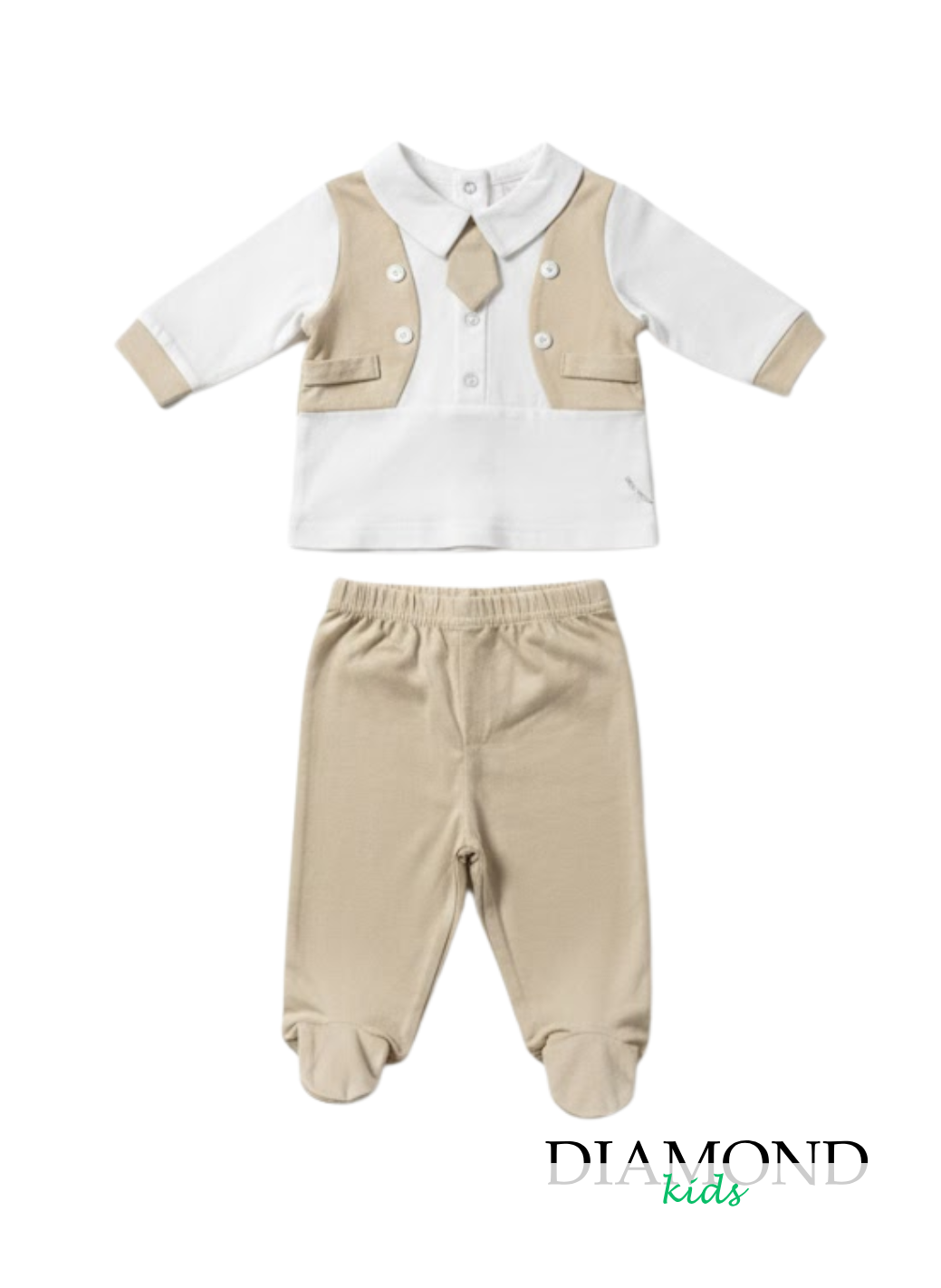 Clinico Neonato Preziosini cravatta beige