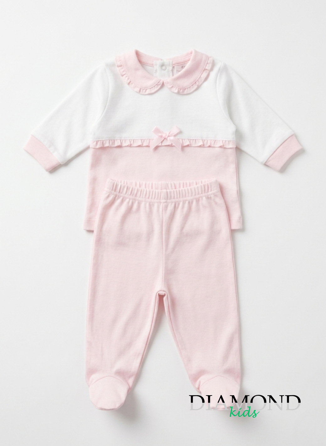Clinico Neonata Preziosini Fiocco rosa bianco