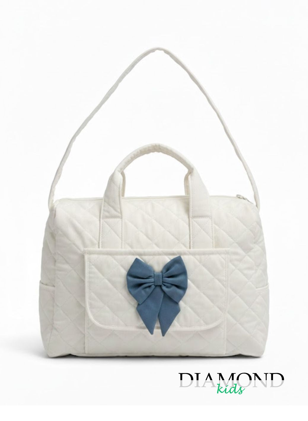 Borsa Fasciatoio Ornella fiocco bianca