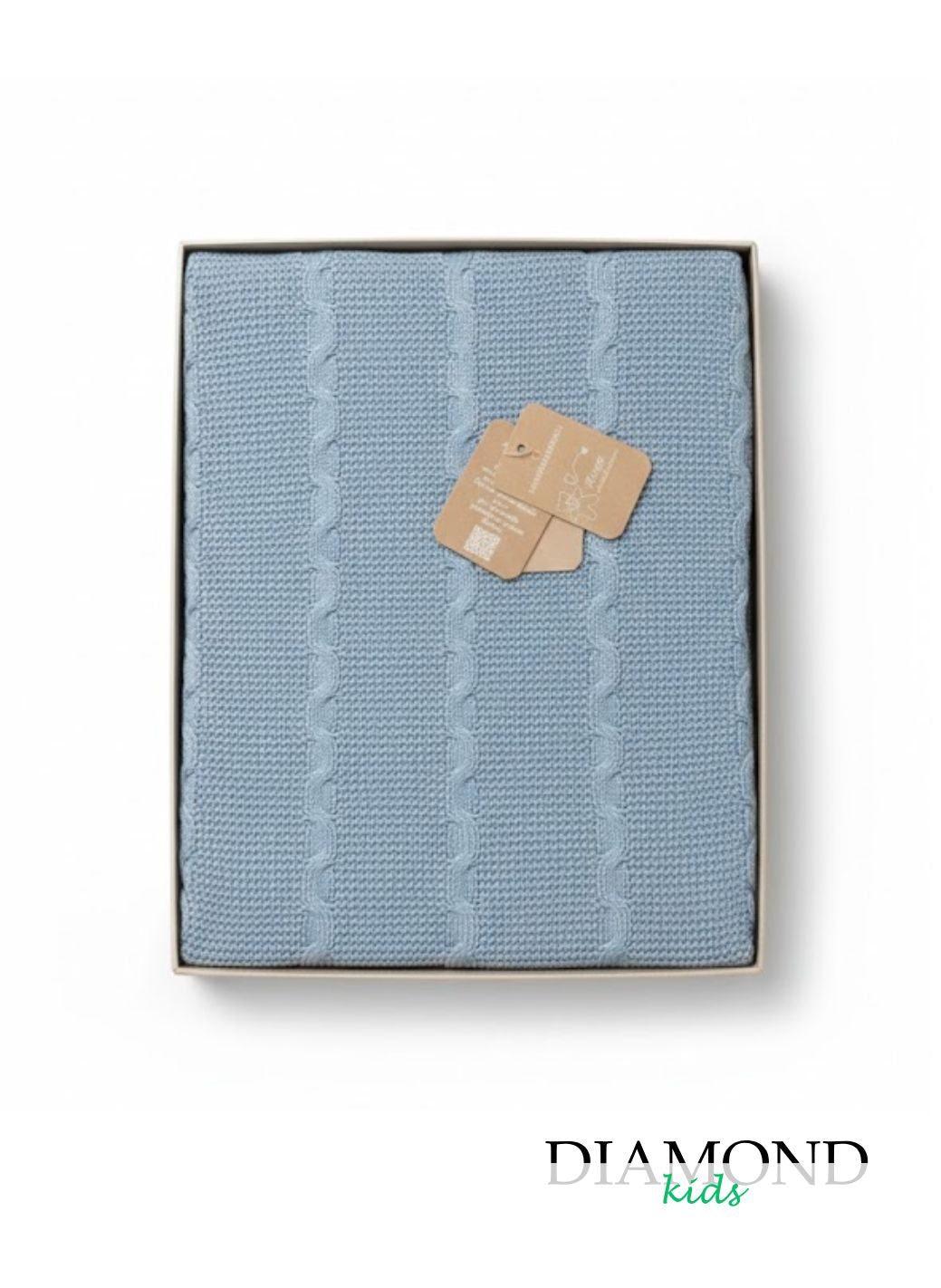 Coperta culla Nazareno Gabrielli trecce carta da zucchero