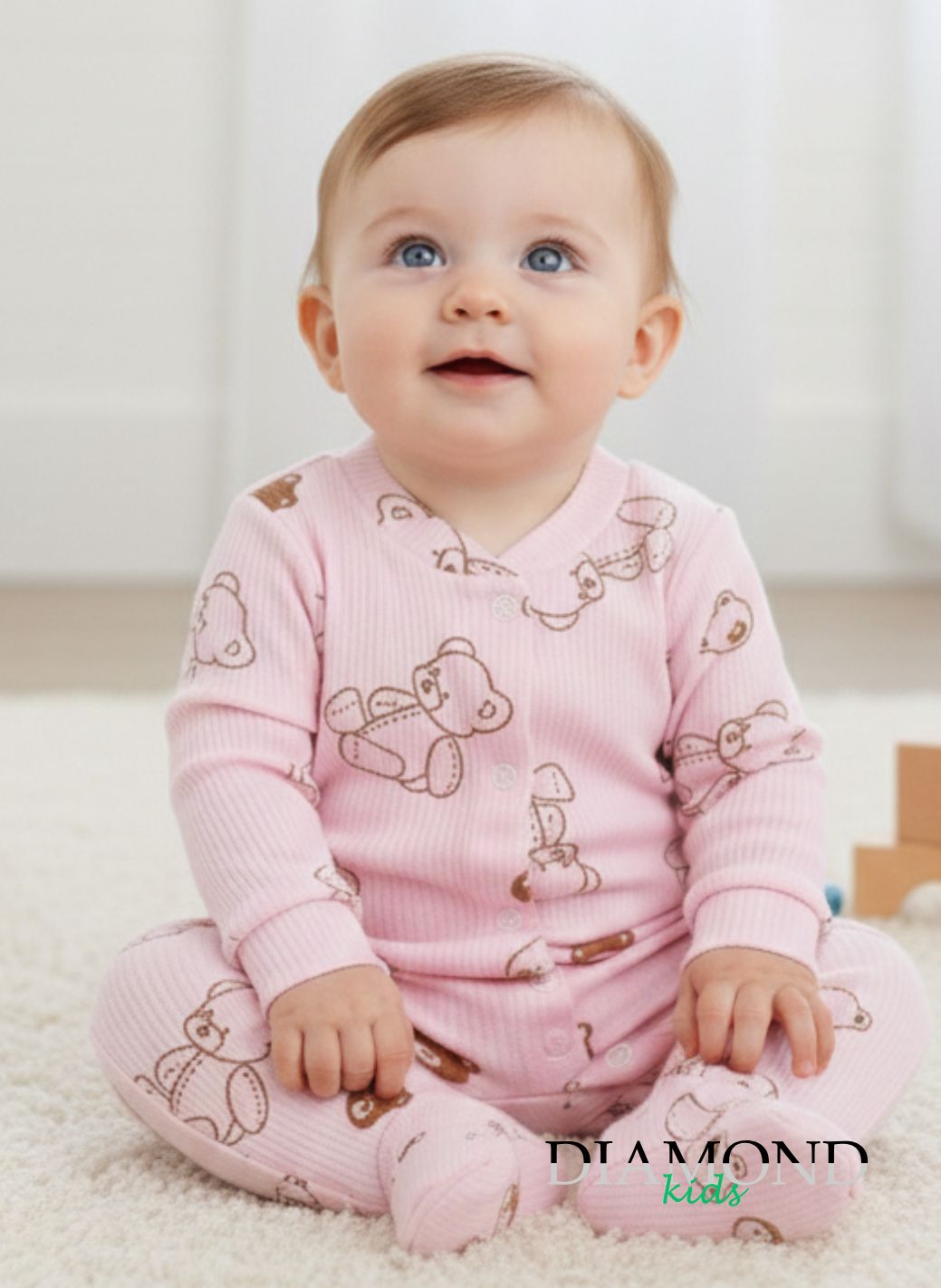 Tutina Neonata Bear Rosa