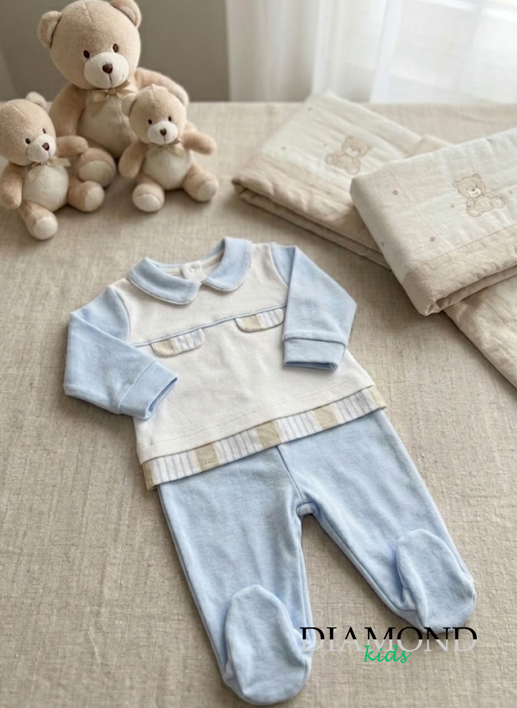 Clinico Neonato Batuffolini Taschini celeste