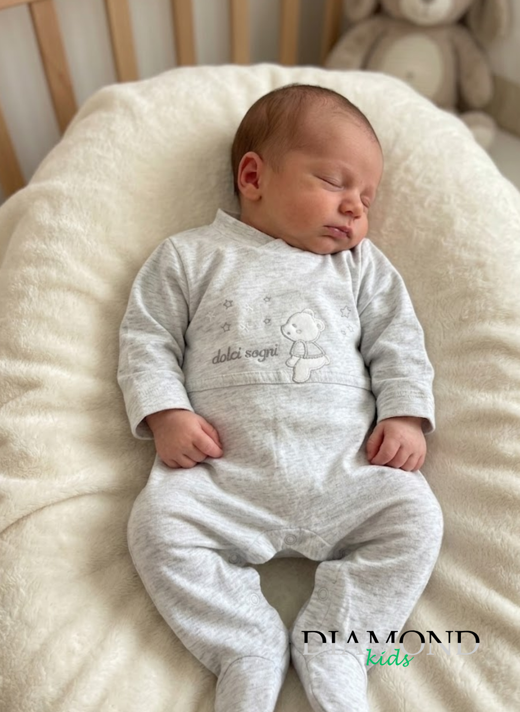Tutina Neonato Batuffolini Orsetto grigia unisex