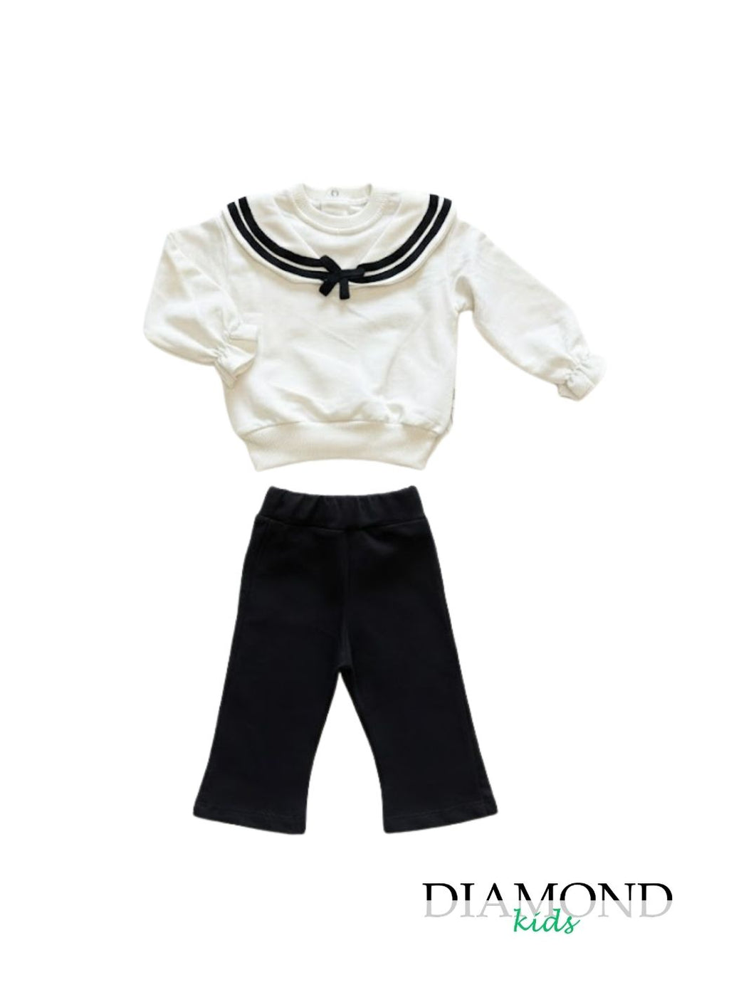 Completo Neonata Bon Ton Marinaretta panna e blu