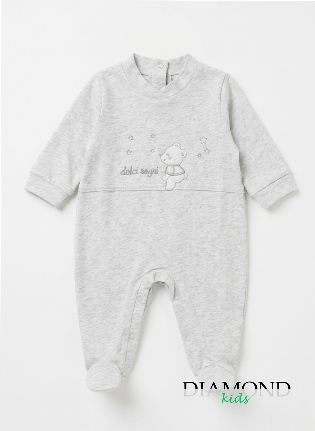 Tutina Neonato Batuffolini Orsetto grigia unisex