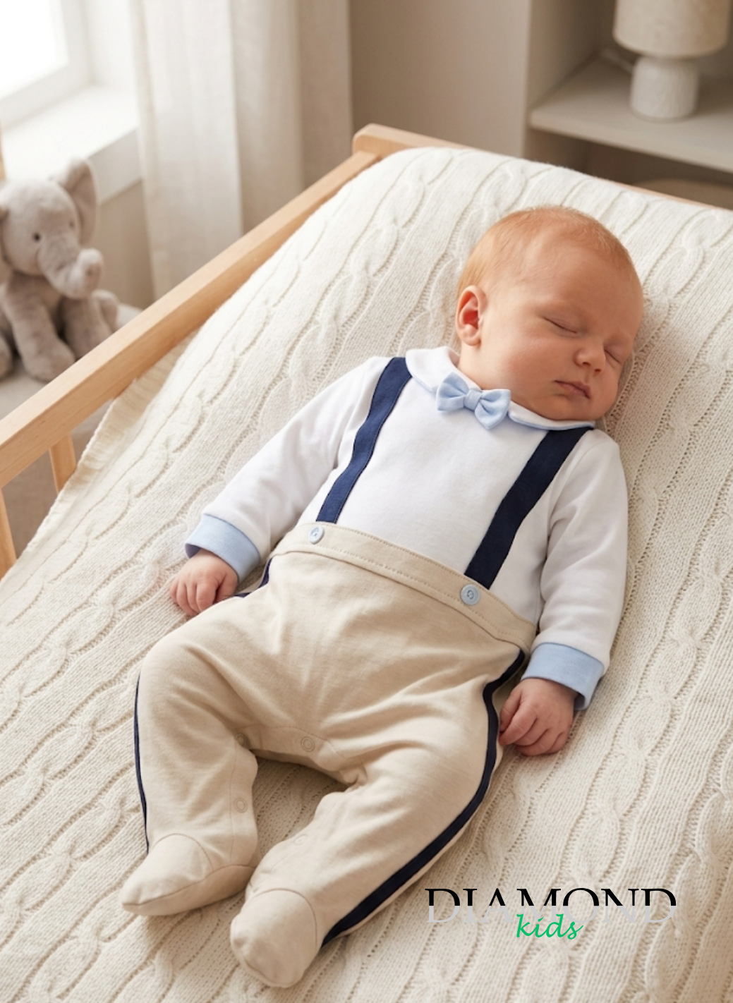 Tutina Neonato Sommaruga Papillon bianco beige