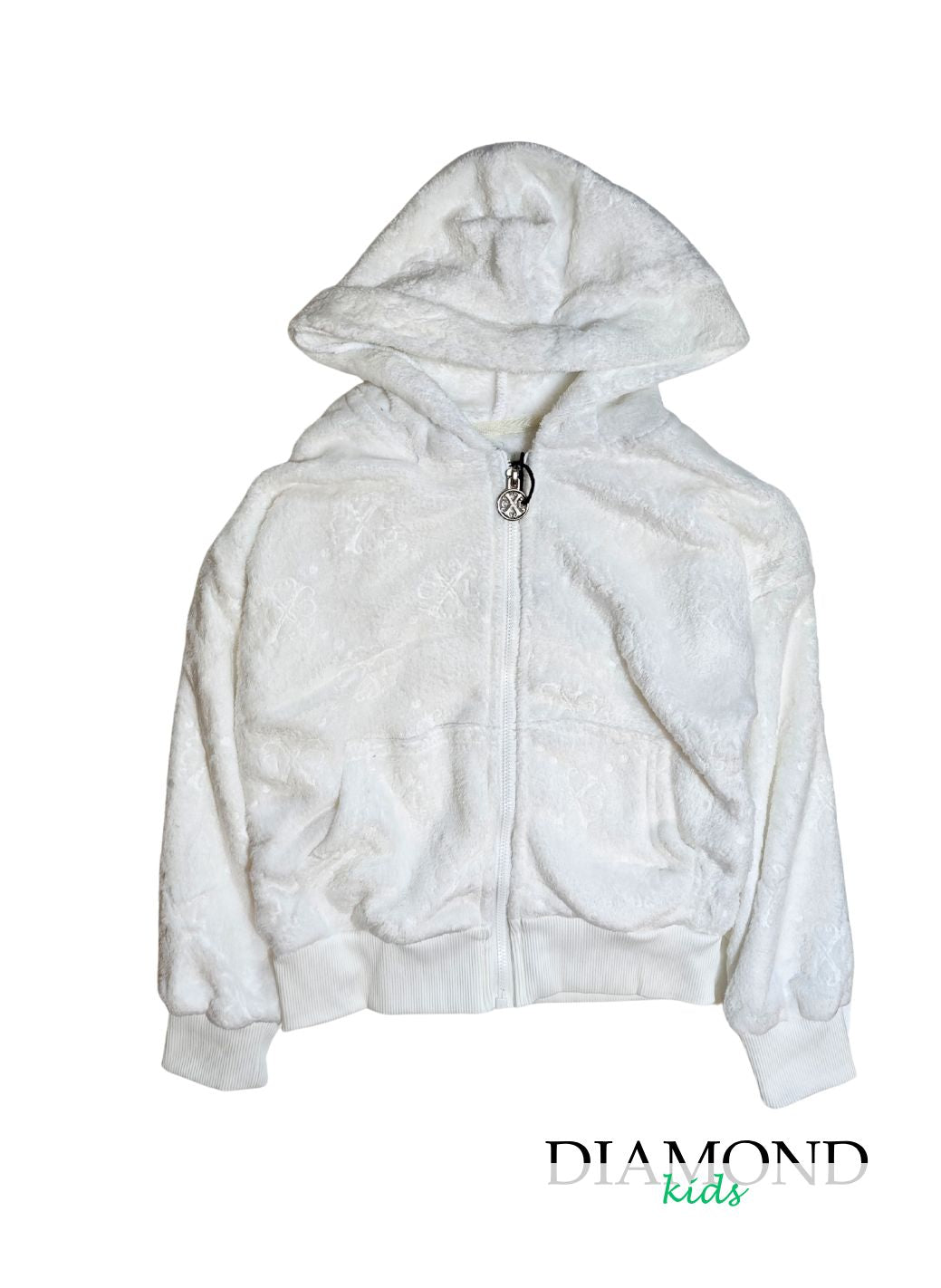 Felpa Bambina Pile bianca