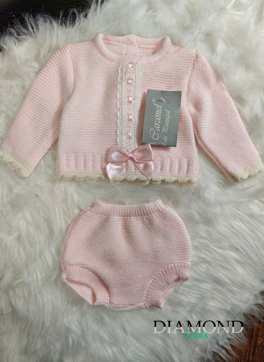 Completo Neonata Sweet rosa