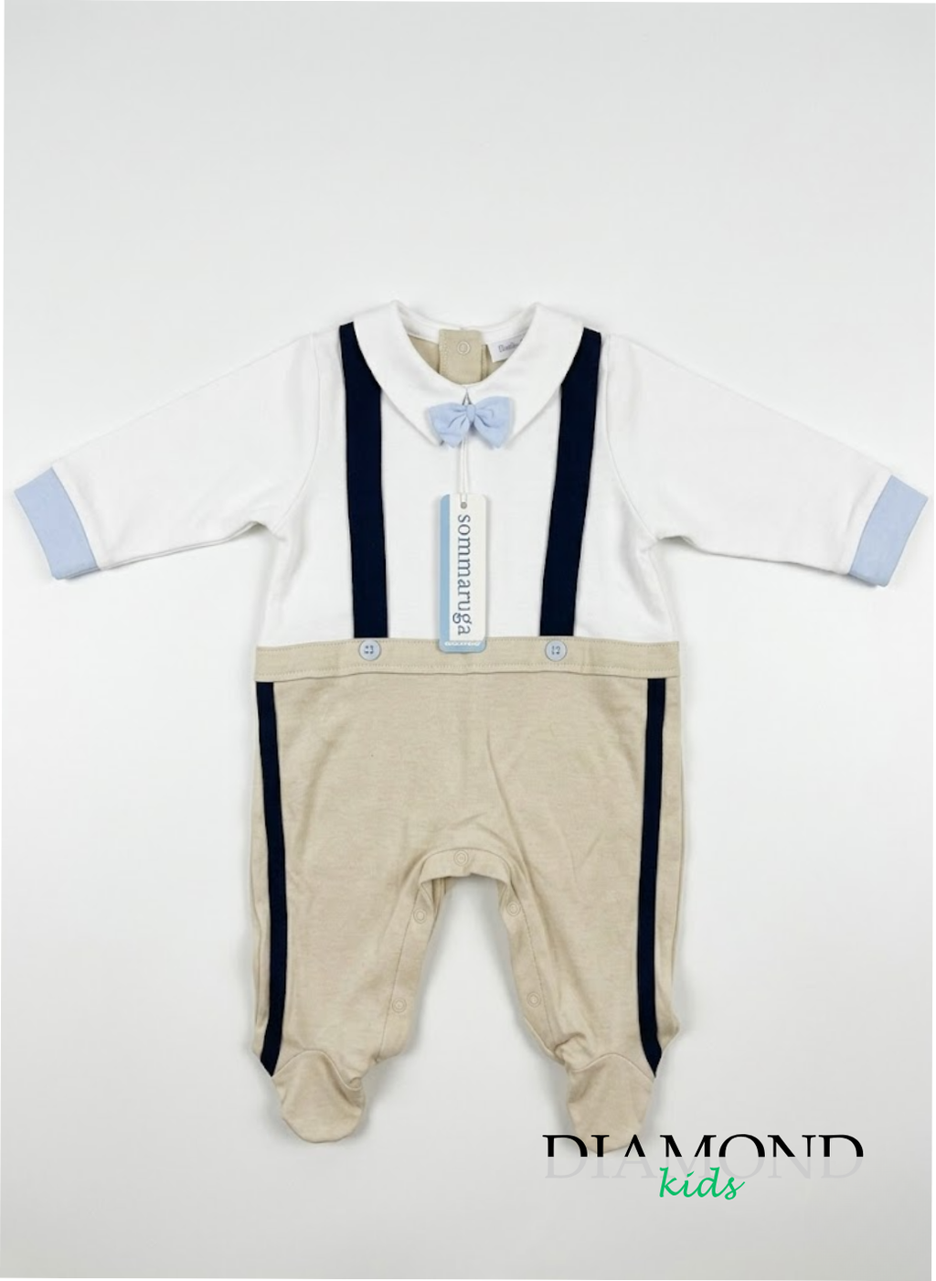 Tutina Neonato Sommaruga Papillon bianco beige
