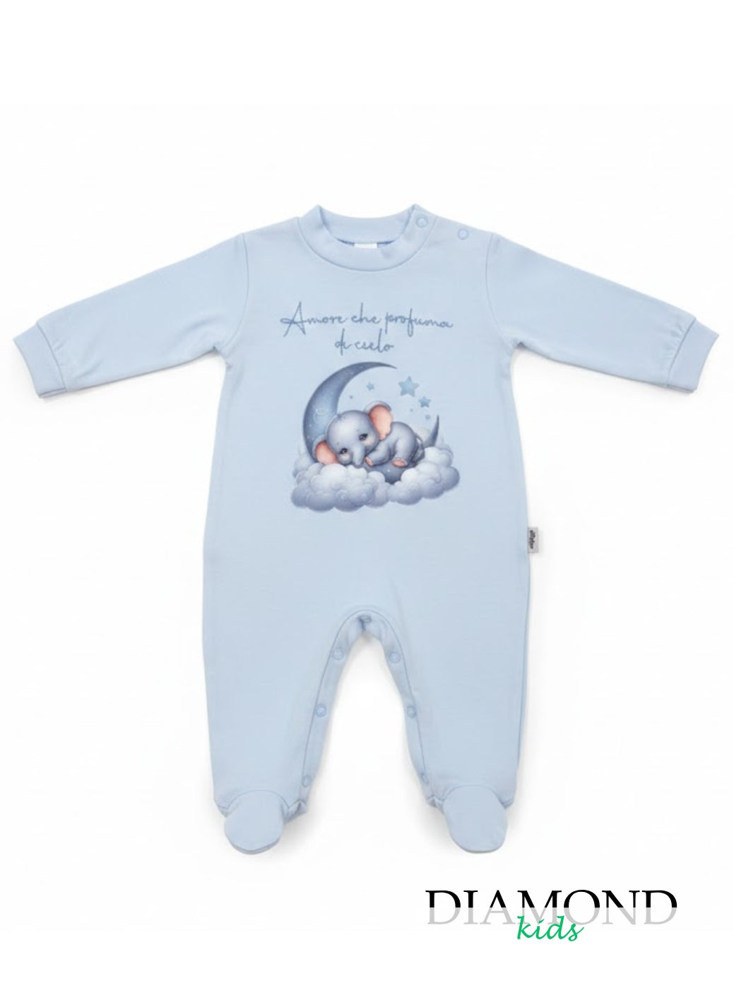 Tutina Neonato Elefante celeste
