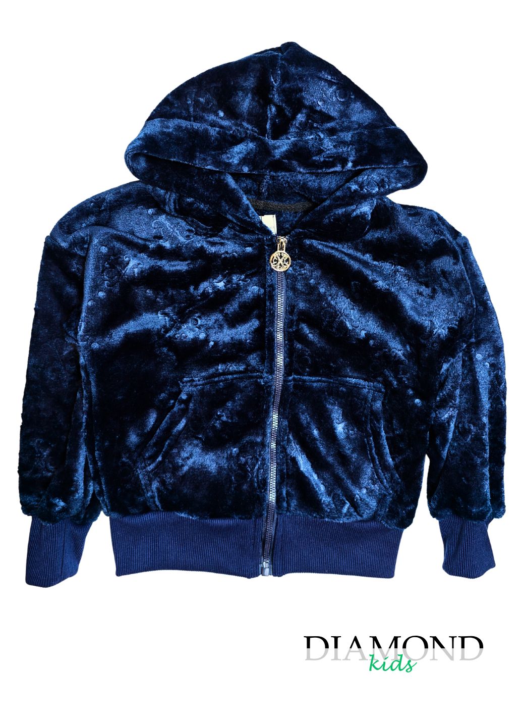 Felpa Bambina Pile blu