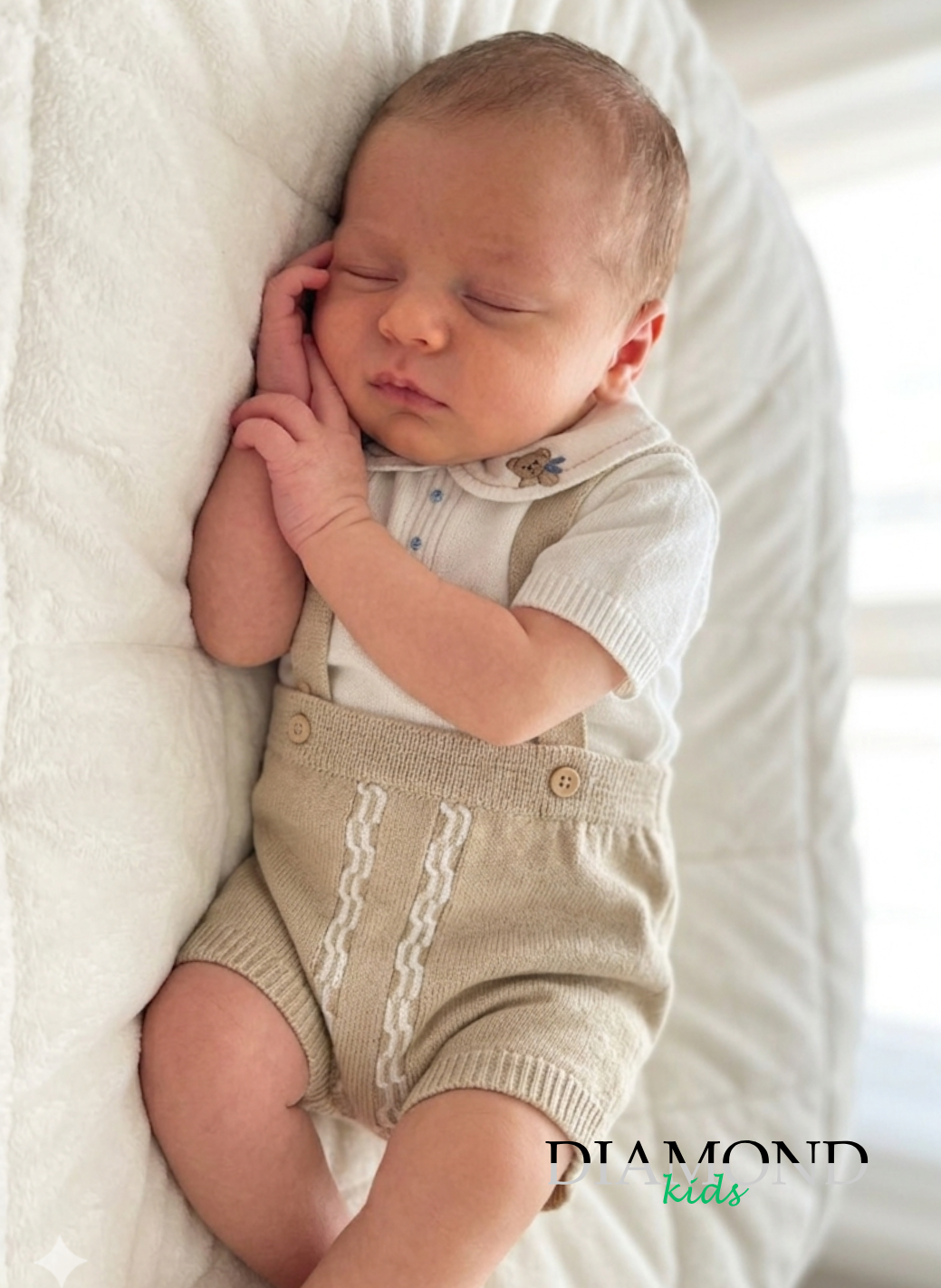 Completo Neonato Baby Gang orsetto beige