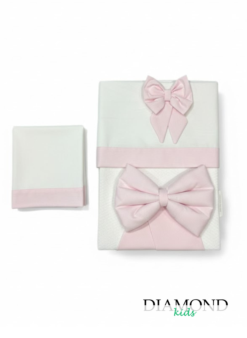 Set Navicella Neonato Ornella Fiocco estivo rosa chiaro