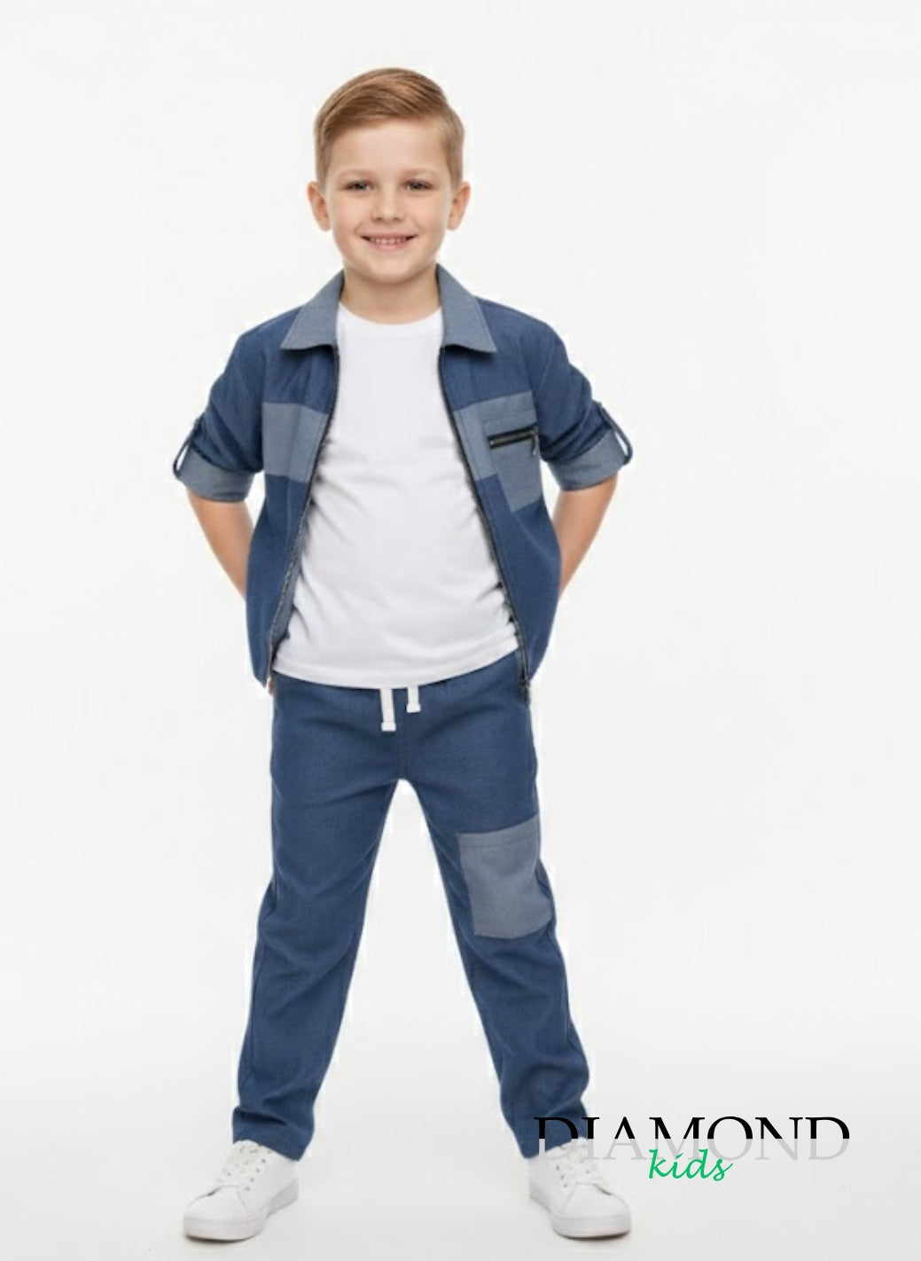 Completo Bambino Street Denim blu chiaro