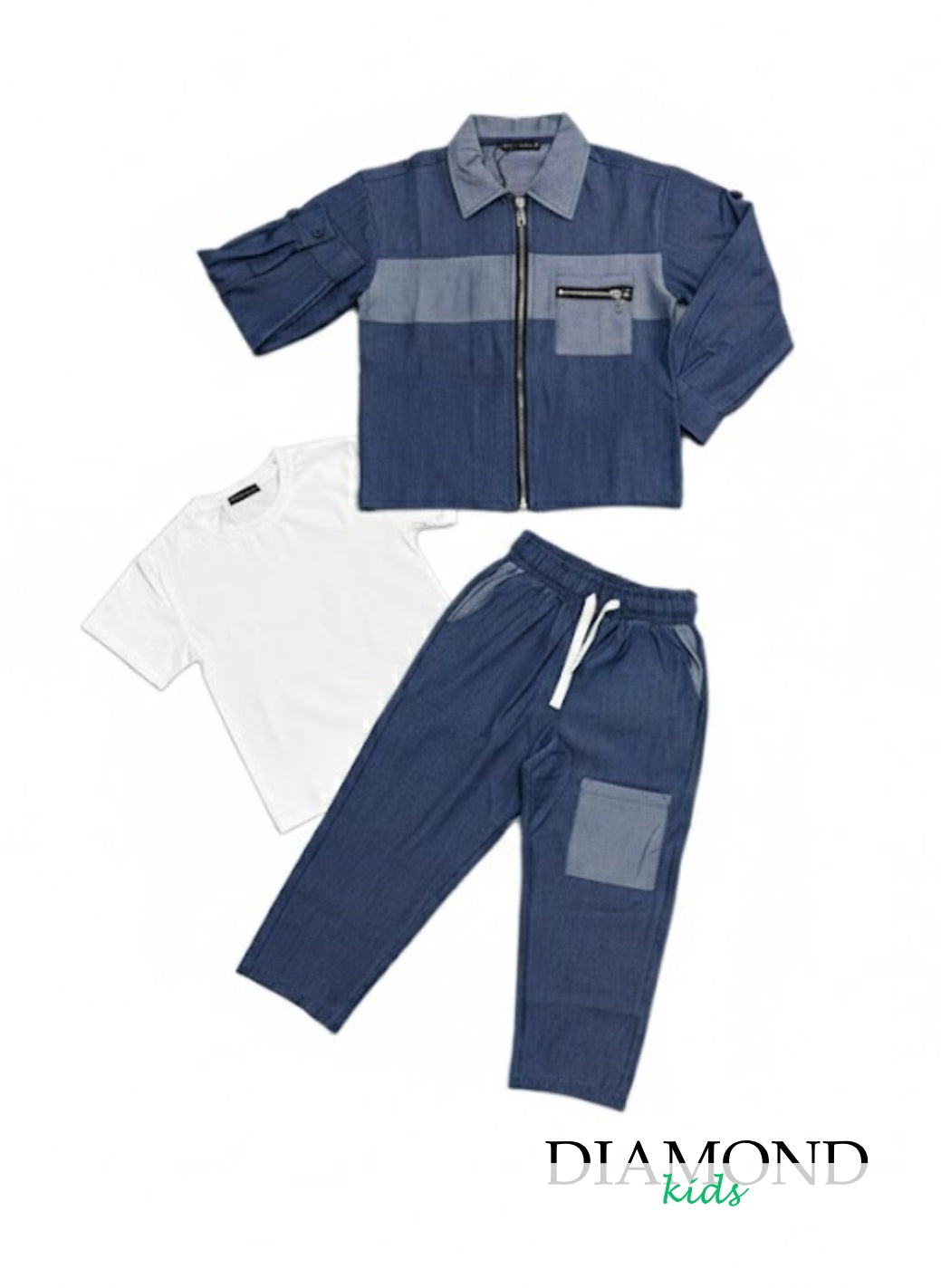 Completo Bambino Street Denim blu chiaro