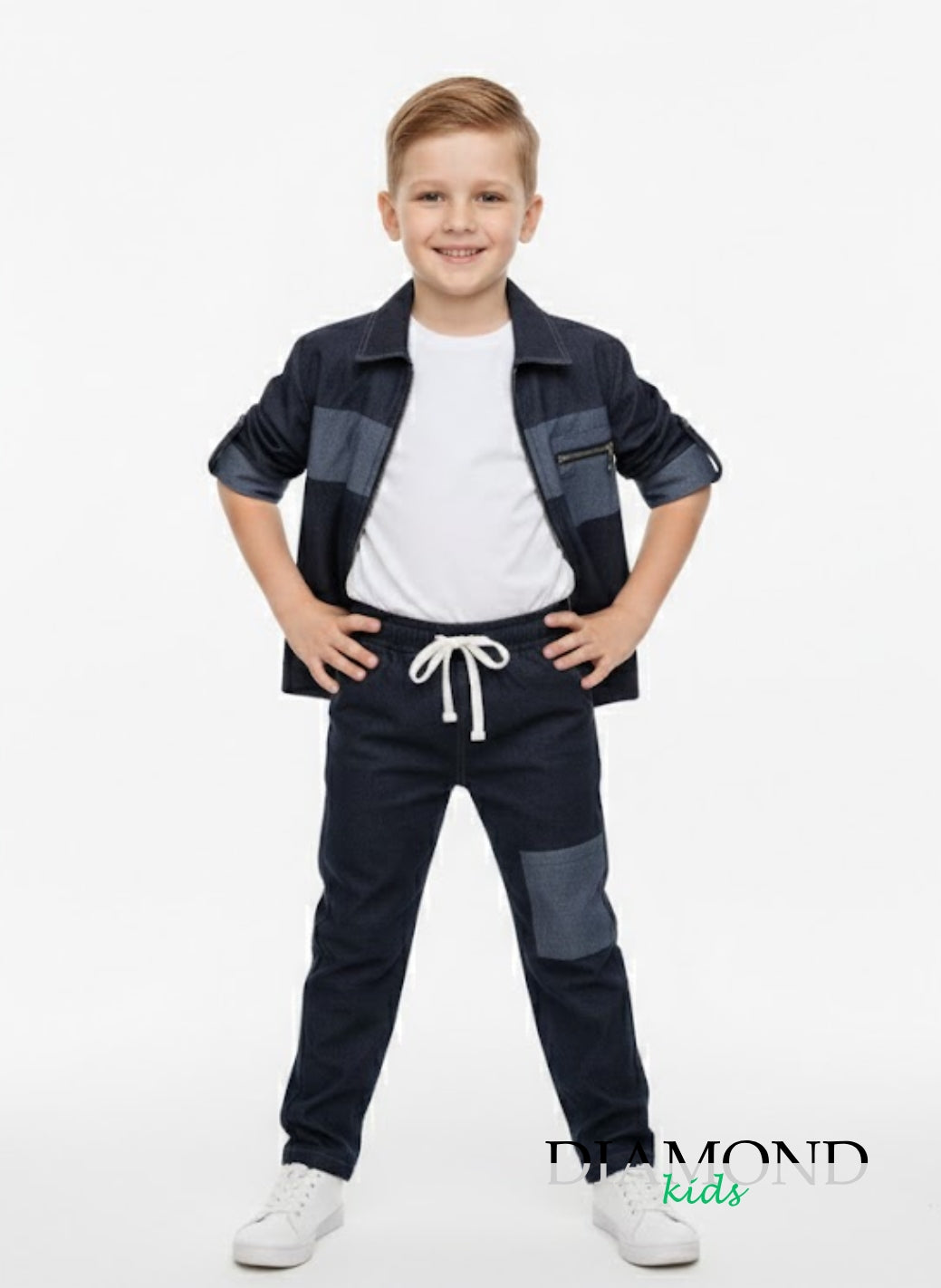 Completo Bambino Street Denim blu