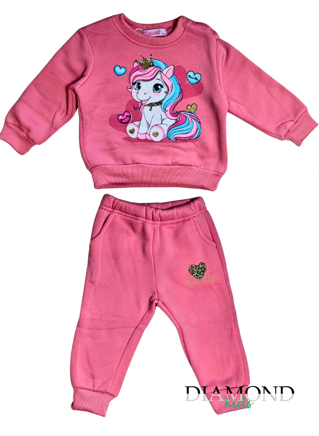 Completo Neonata Unicorn Rosa
