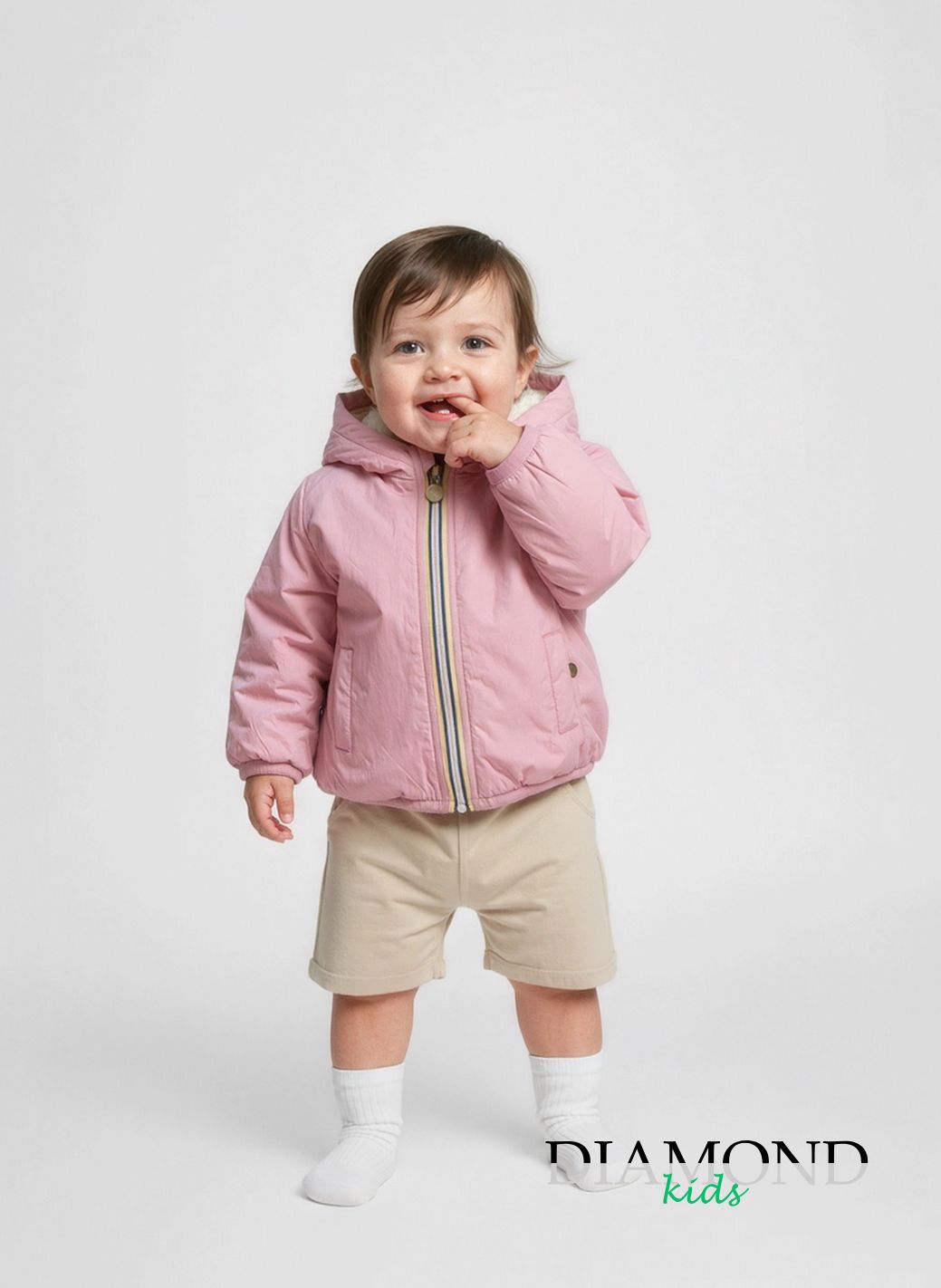 Giubbino Neonata Orsetto rosa