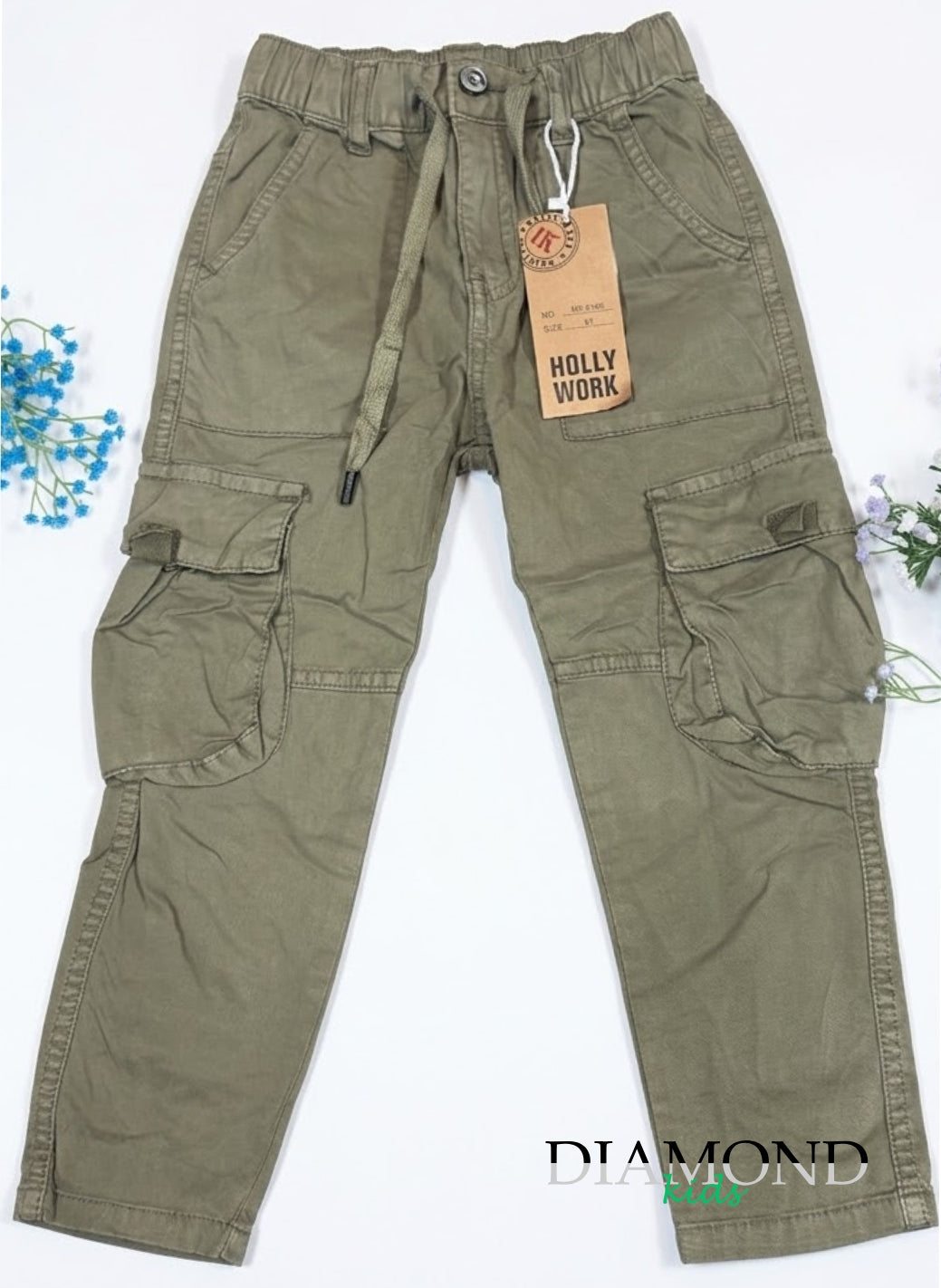 Pantalone Bambino Cargo verde