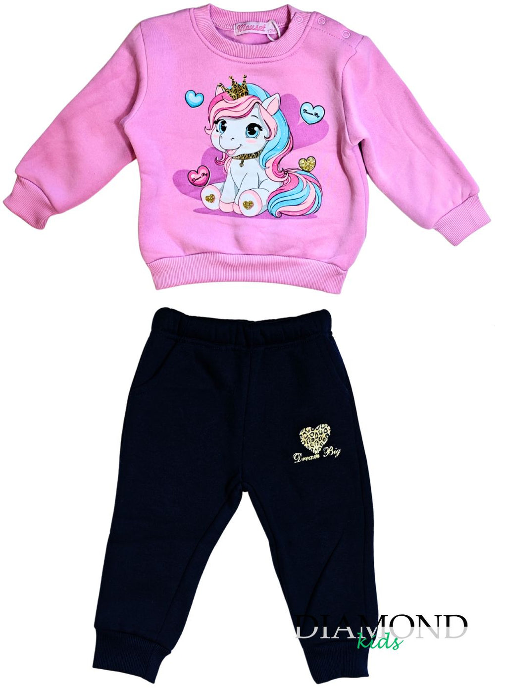 Completo Neonata Unicorn Lilla blu