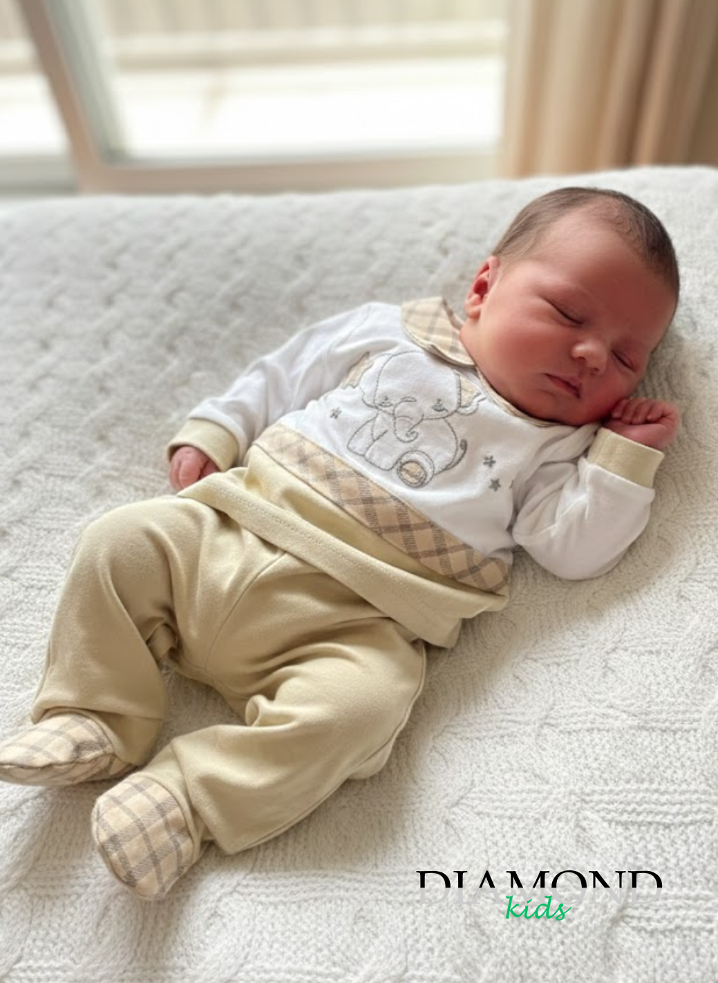 Clinico Neonato Preziosini Elefantino bianco e beige