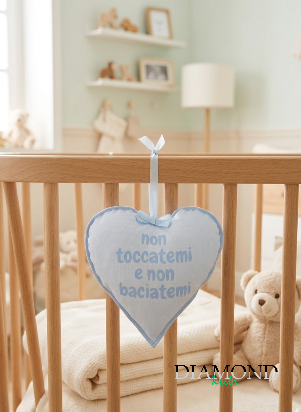 Cuore Neonato Prezioso celeste medio