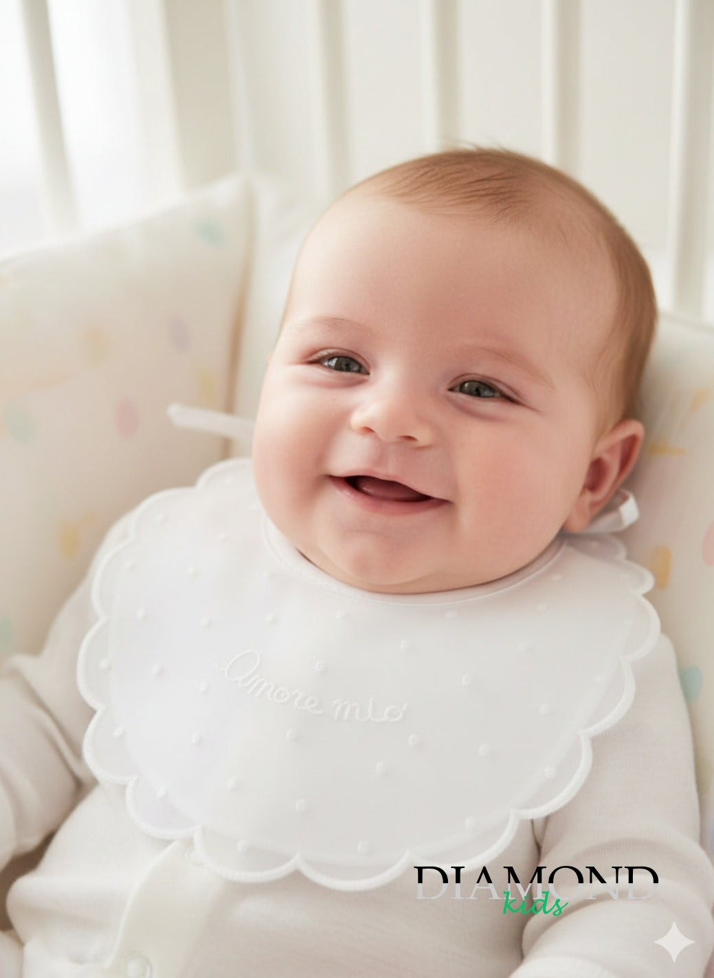 Bavetta Nancy baby Amore mio bianca