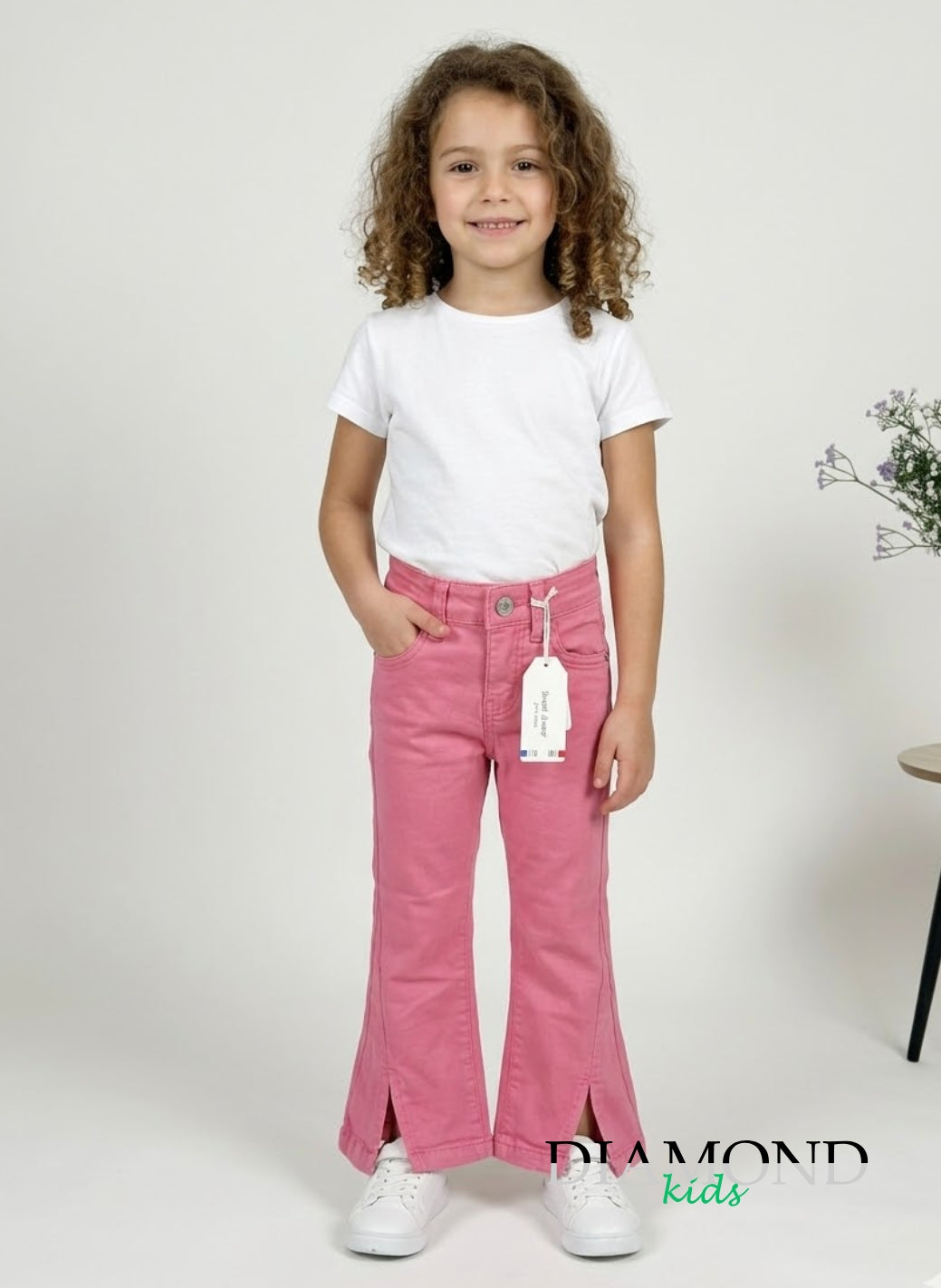 Jeans Neonata Spacchetti fucsia