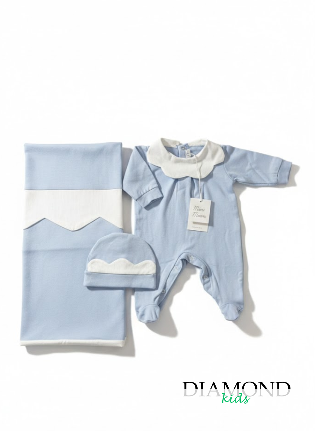 Trio Neonato Mini Moon Onda celeste