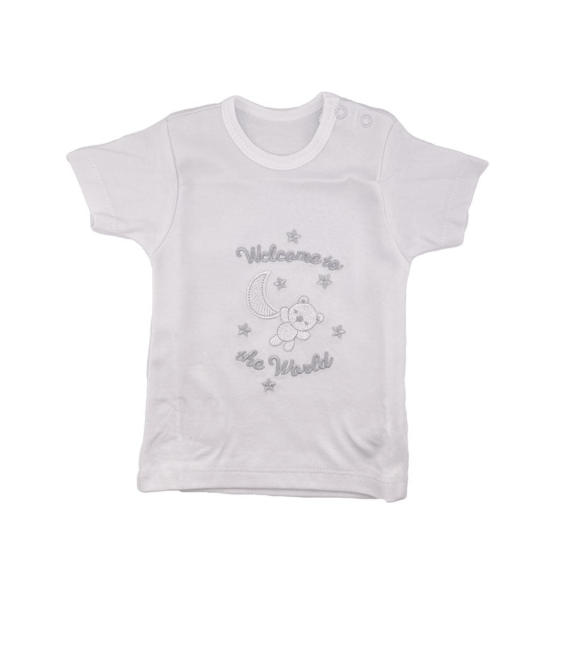 Set prima nascita cesta regalo 8 pezzi grigio