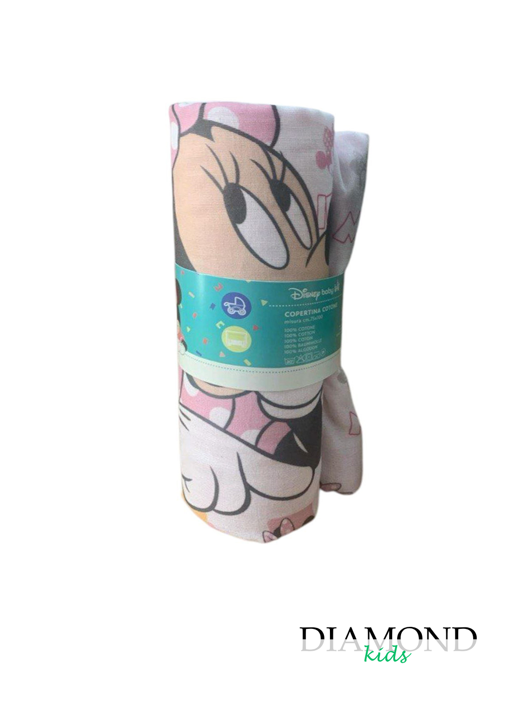 Copertina Neonata Carrozzina Disney Minnie rosa
