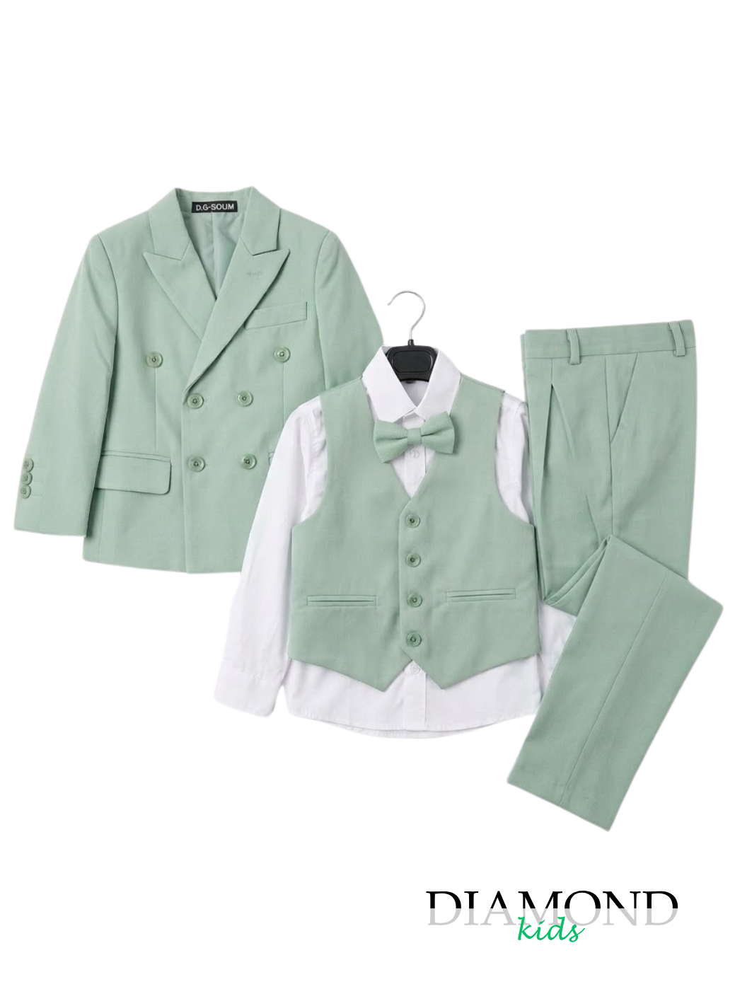 Abito Bambino Doppiopetto Salvia