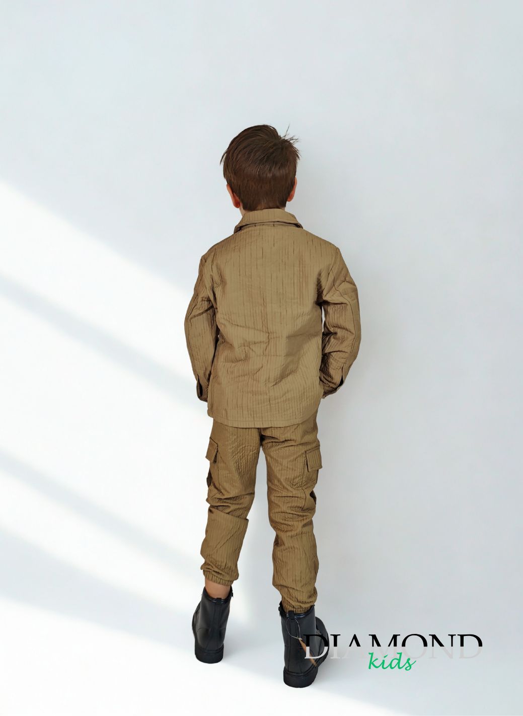 Completo Bambino Righe beige