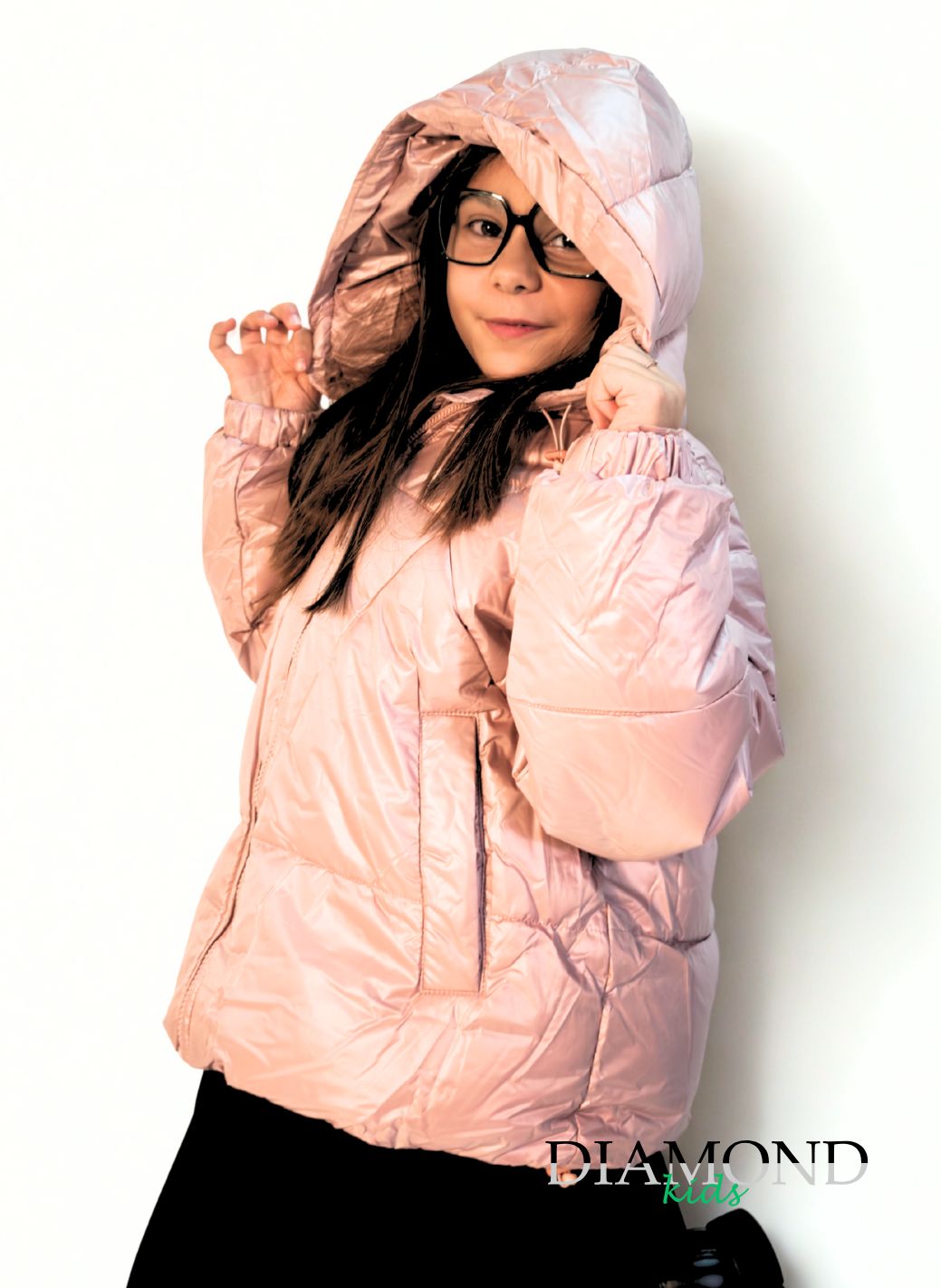 Giubbino Bambina Boxy  rosa