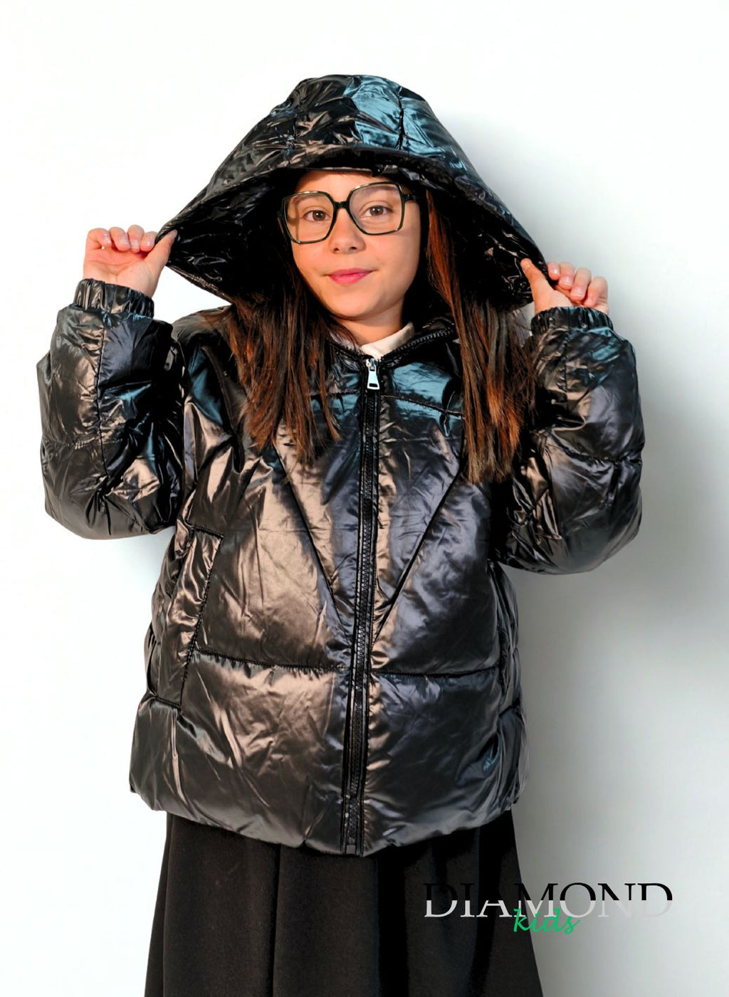 Giubbino Bambina Boxy nero