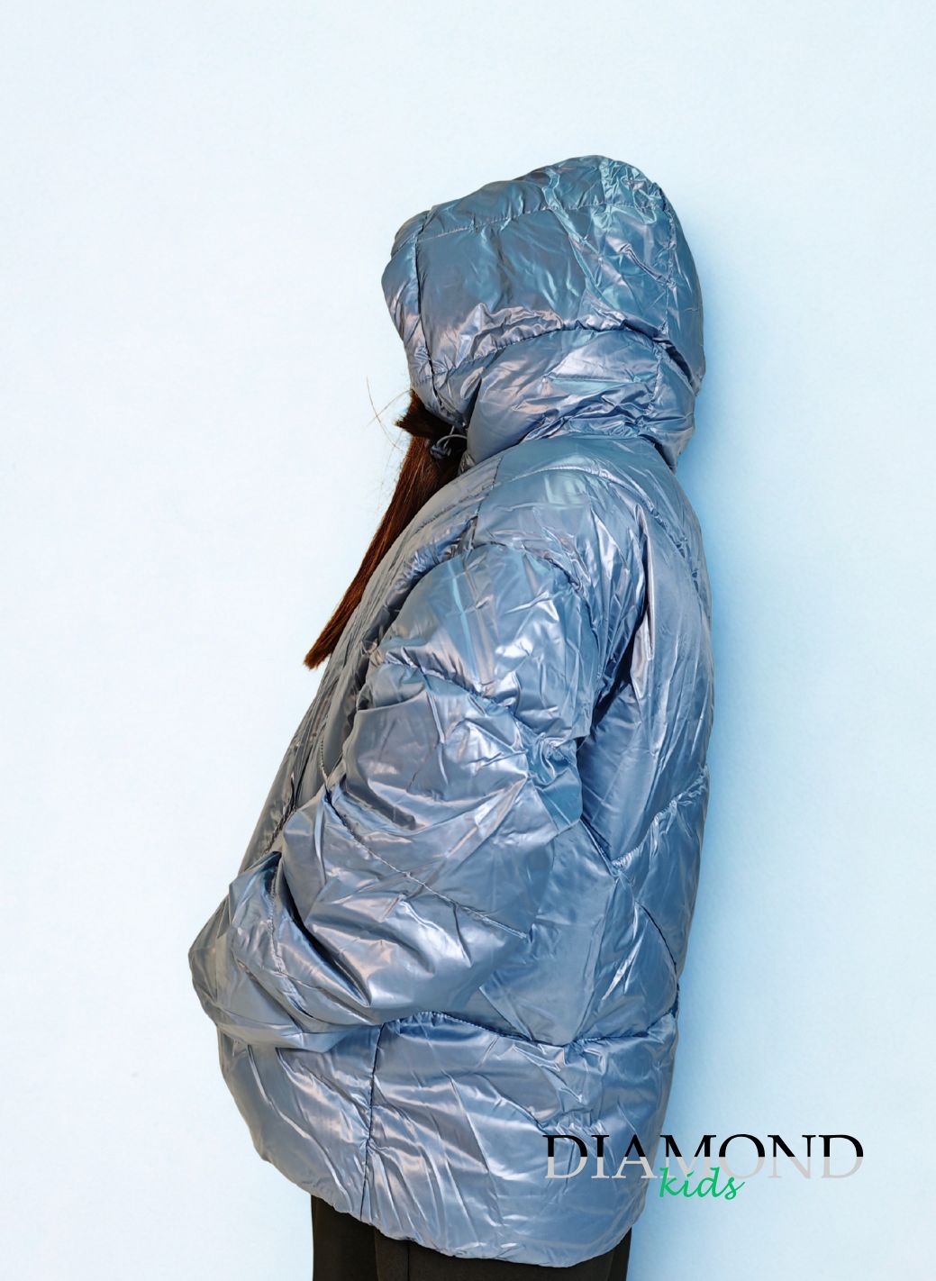 Giubbino Bambina Boxy celeste