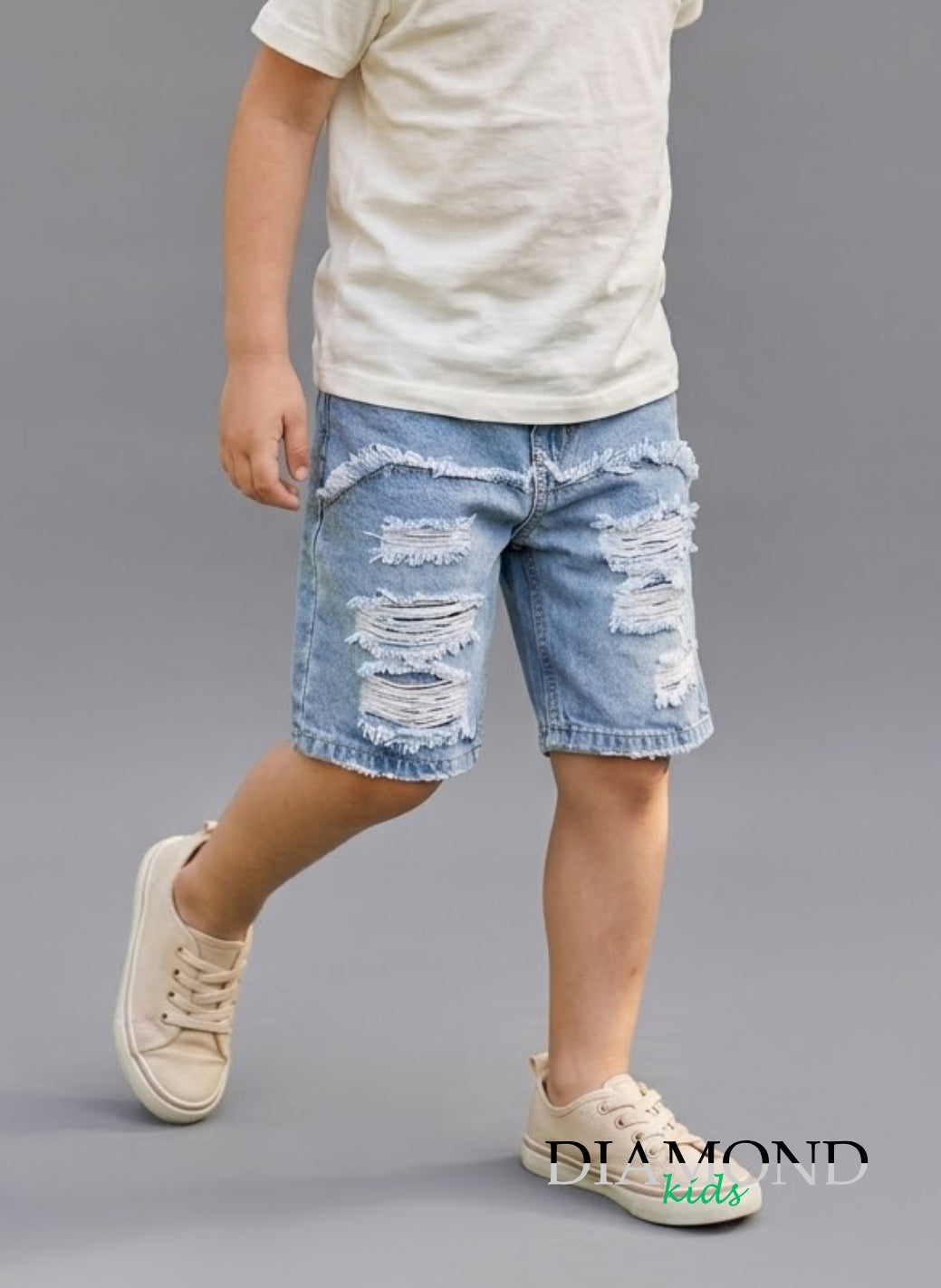Bermuda Bamnino Denim street blu chiaro