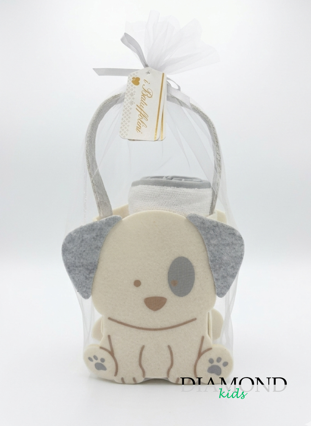 Set regalo Batuffolini Cagnolino grigio