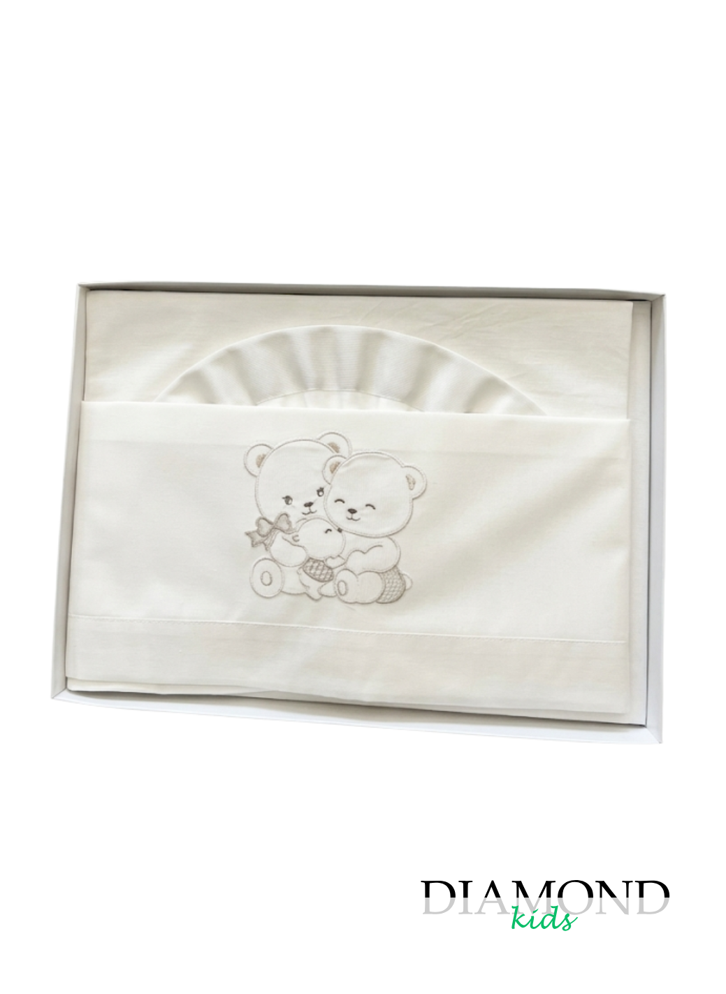 Set Lunzuola culla Ornella Bears' family tortora
