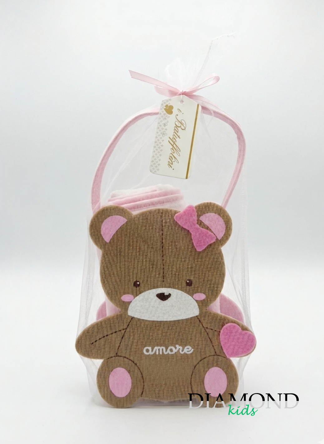 Set regalo Batuffolini Orso rosa