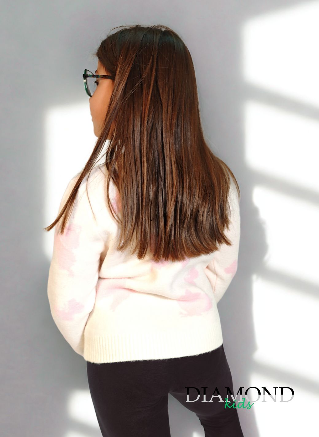 Cardigan Bambina Butterfly panna